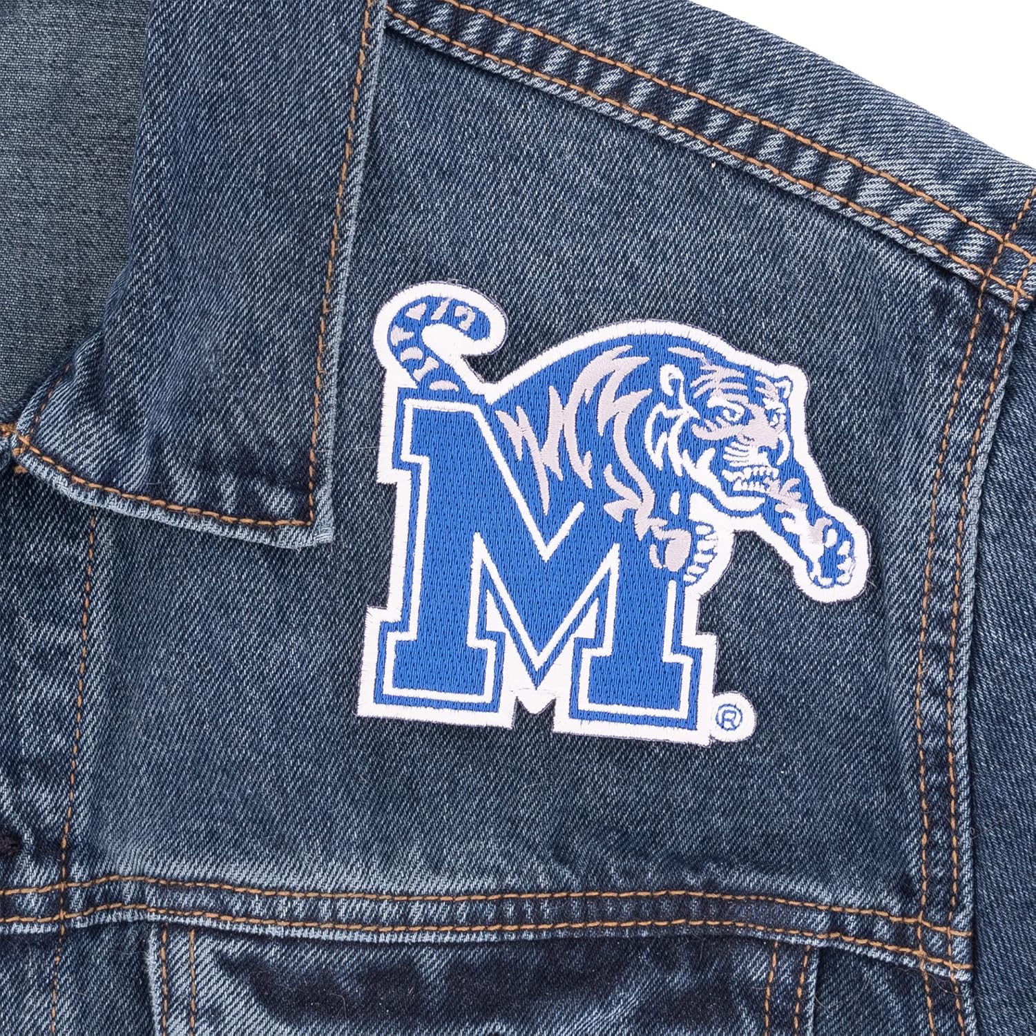 Desert Cactus University of Memphis Patch – Embroidered Iron On/Sew On Applique for Blazers, Jackets, Backpacks, Bags, Hats & Tactical Gear – Memphis Tigers (Patch - Design A) (Pack of 2)