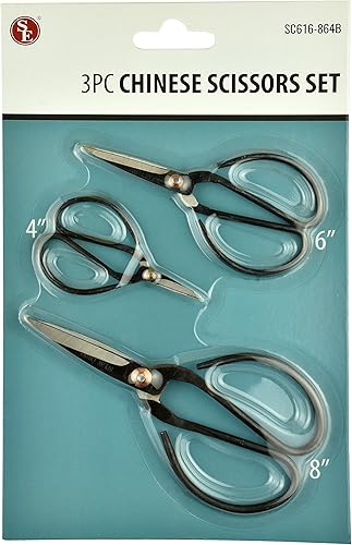 Miniatura 4 de SE Juego de tijeras chinas de 4, 6 y 8 pulgadas (3 piezas) - SC616-864B