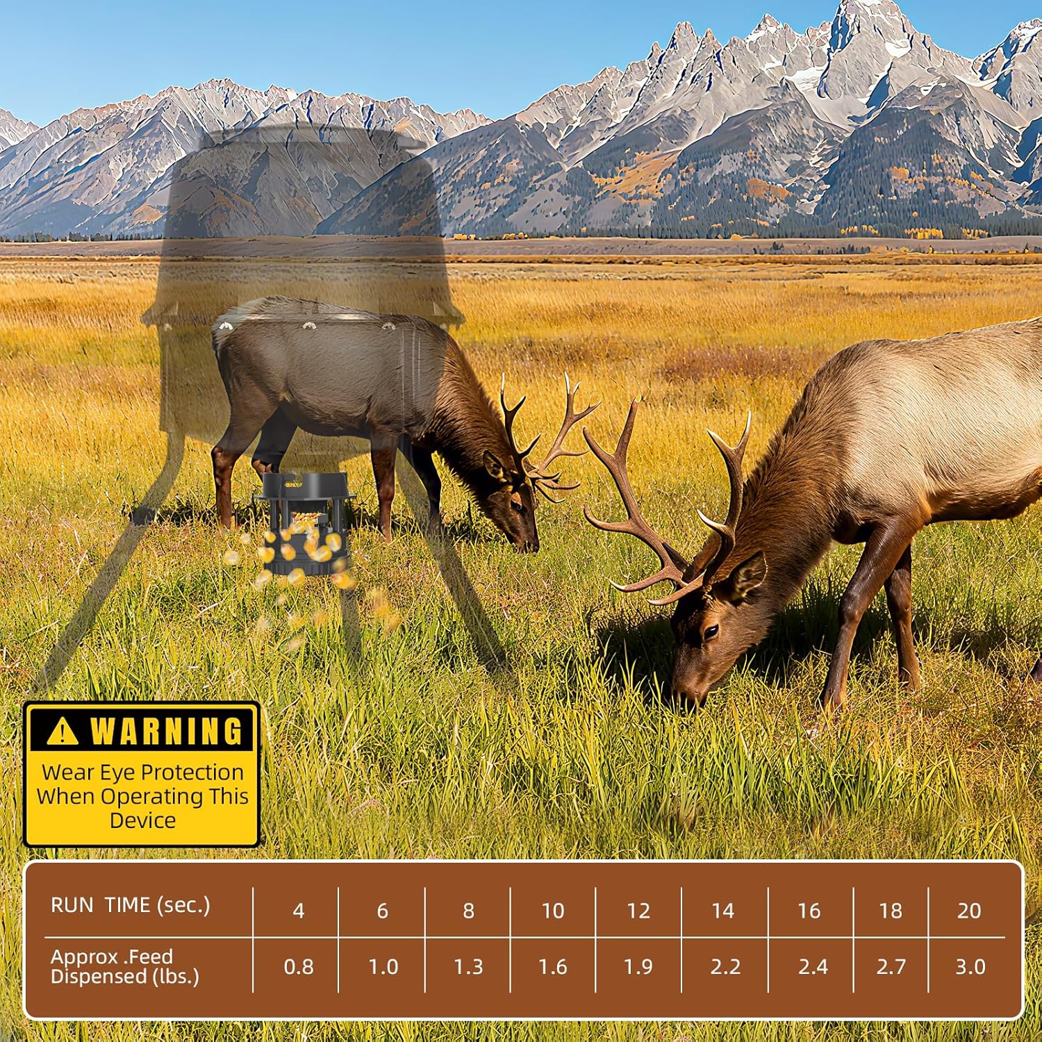 Deer Feeder Motor-Replacement Part Compatible with Moultrie Pro Series,Tripod & Hanging Models (Not for 5-Gallon Hanging Type),Up to 4 Feed Time,Batteries Not Included