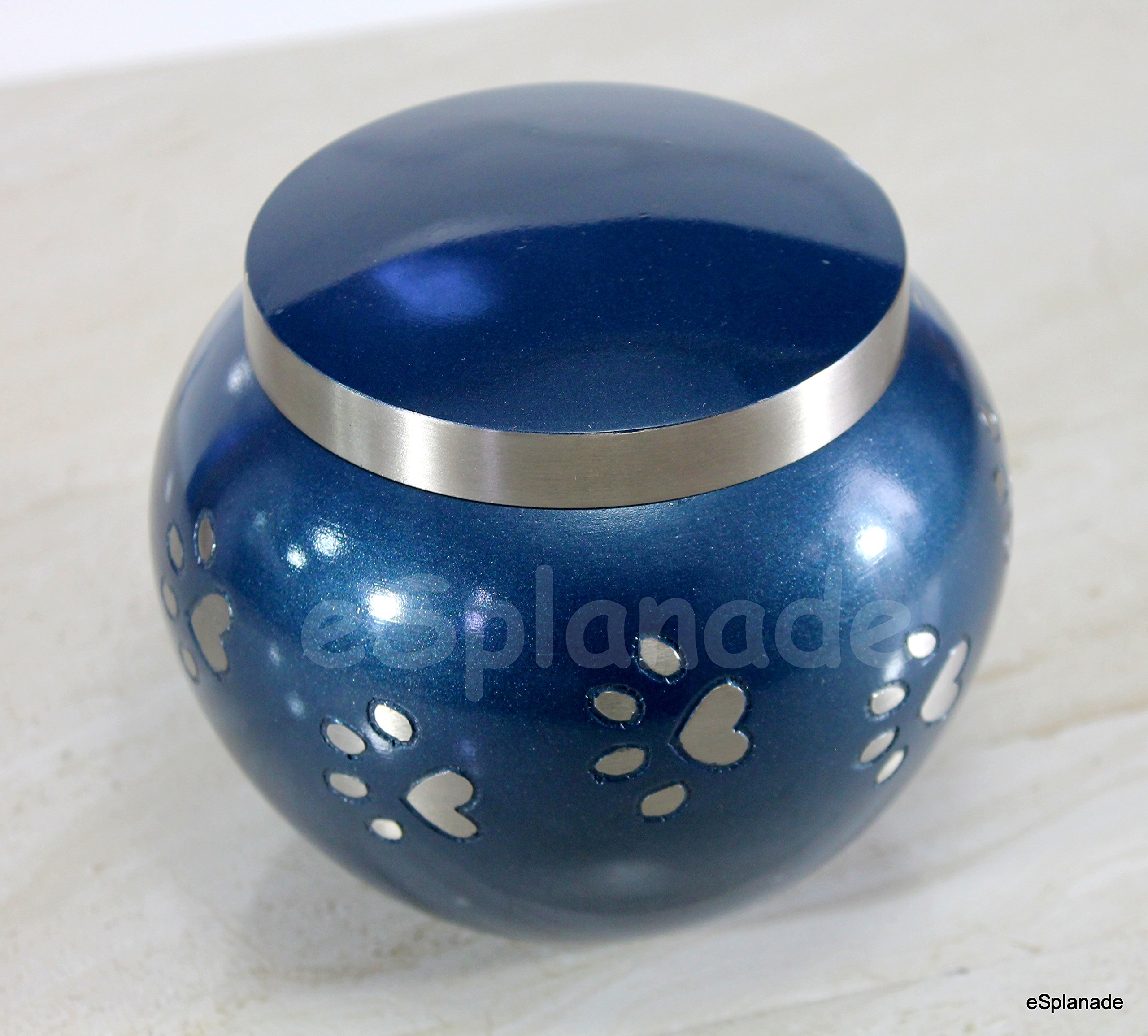 eSplanade cremazione urna commemorativa Container Jar pot per animali domestici cani/gatti/| per animali domestici Ash rimane | ottone Urns | metal Urns | Burial Urns