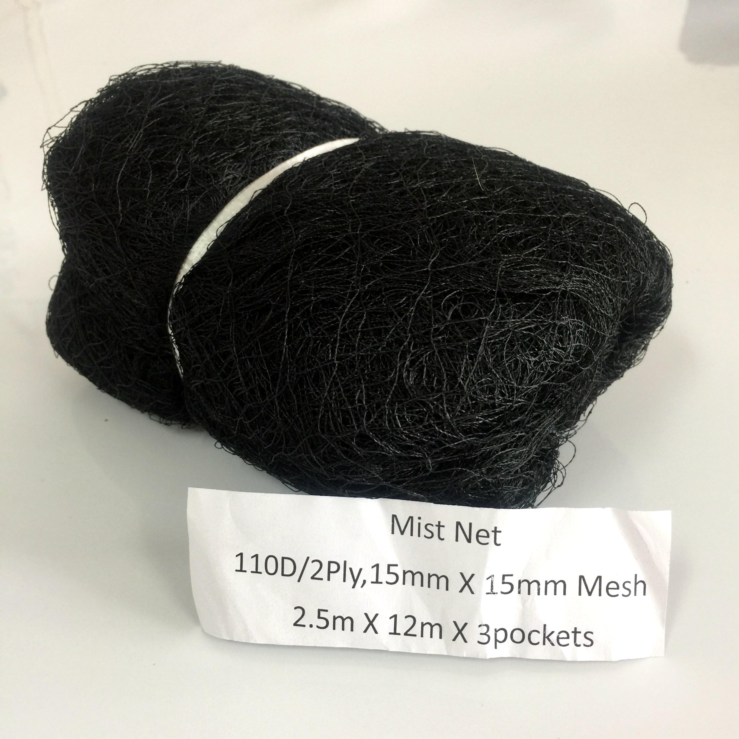 ZENDA 2.5x12m 15mmx15mm mesh size Bird Mist net Bird Capture net Bird Catching Net 110D/2ply