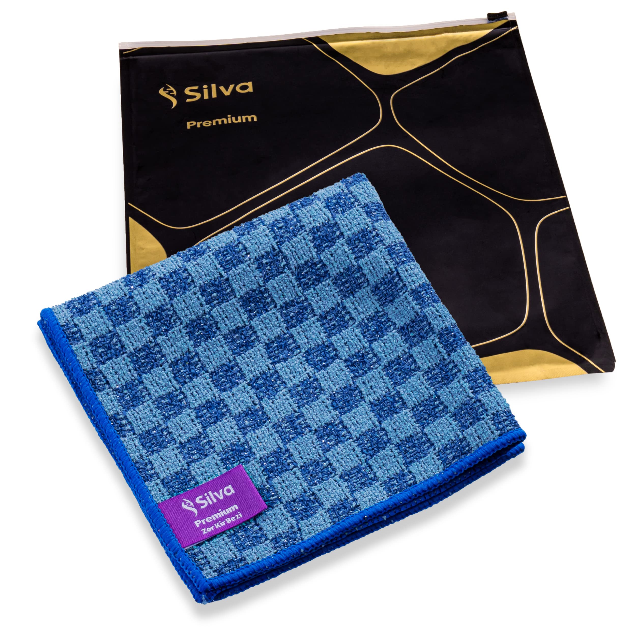 Silva Premium Mikrofaser-Küchenhandtuch 2er-Pack - 20x Saugkraft