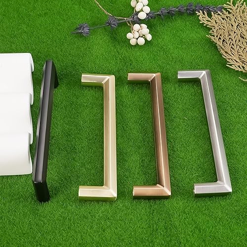 Miniatura 6 de POVEFONK Paquete de 10 manijas de gabinete de cocina negro mate de 7.5 pulgadas (7.559 in) tiradores de gabinete de cocina, tiradores de cajones