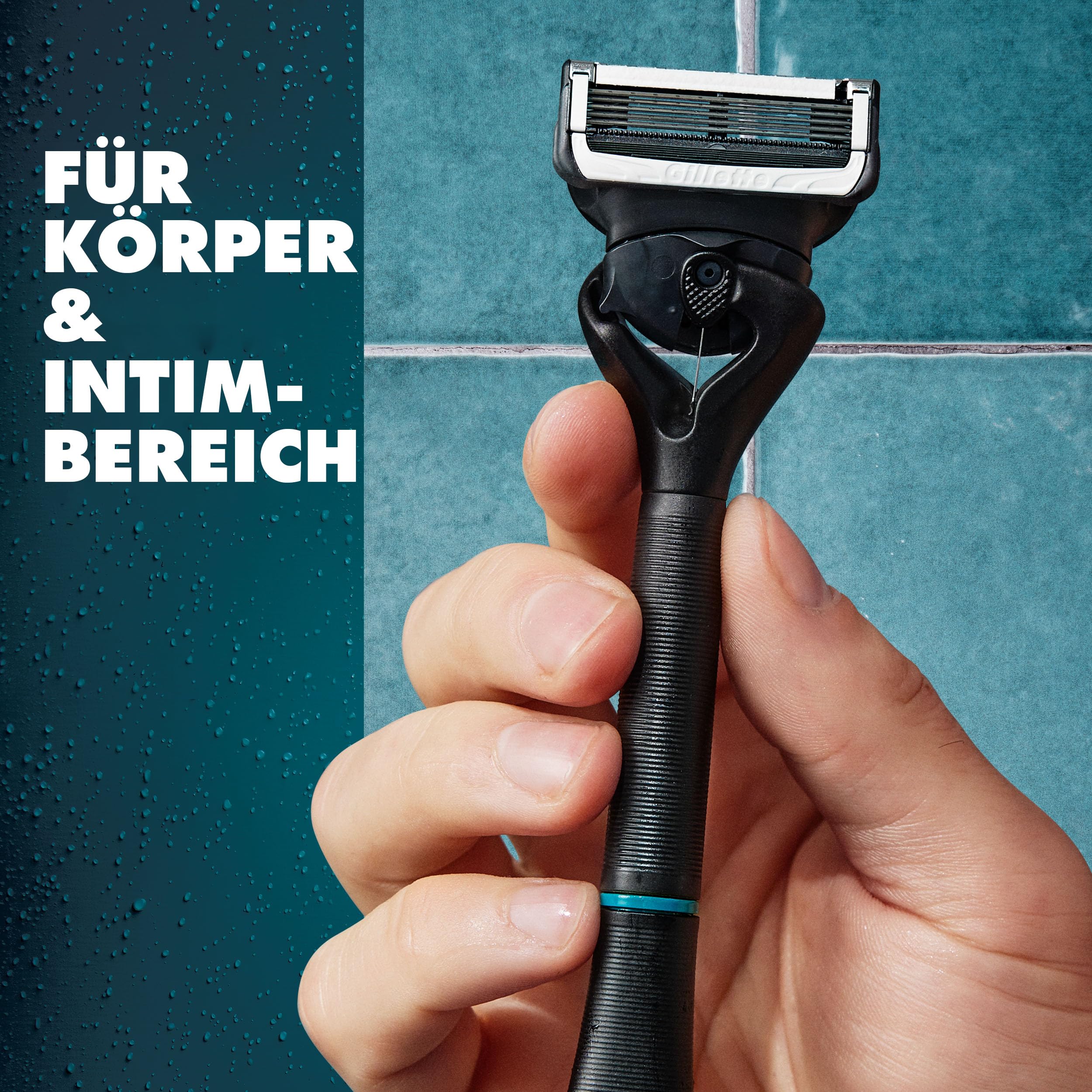Gillette Body & Intimate Rasierklingen Herren — 12 Original Ersatzklingen für Nassrasierer, Klingen mit Verbesserten Gleitstreifen für Eine Sanfte und Einfache Anwendung — Dermatologisch Getestet