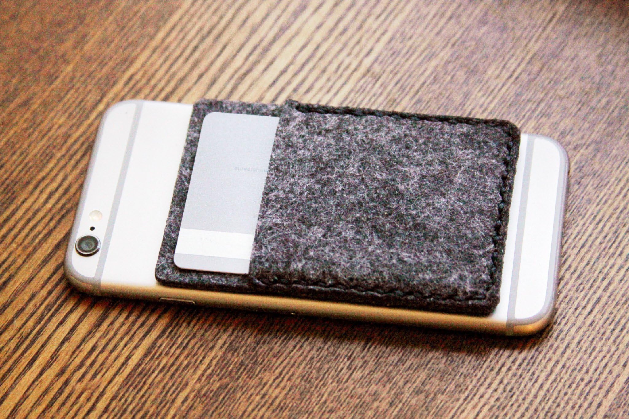 Handmade Felt Card Holder Sticker Adhesive Case for Phone Back iPhone 6 7 ID Holder …