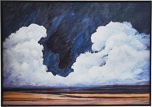 Creative Co-Op Paisaje costero en marco de metal