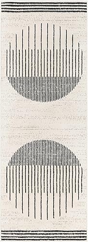 Miniatura 8 de Hauteloom Angus - Alfombra contemporánea para dormitorio, sala de estar, alfombra bohemia Art Deco, redonda de mediados de siglo, suroeste, nativo