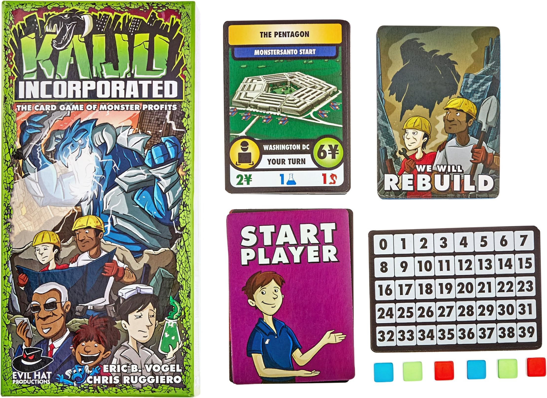 Evil Hat Productions Kaiju Incorporated Monster Profits Card Game