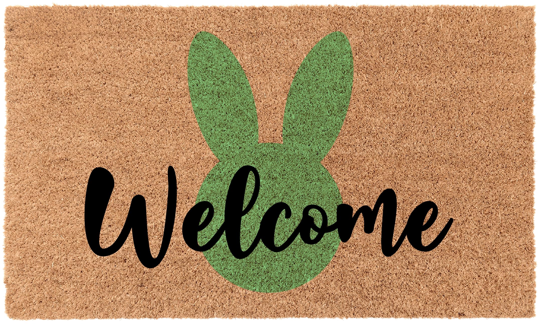 Cocomats N More White Bunny Personalized 18"x30" Doormats