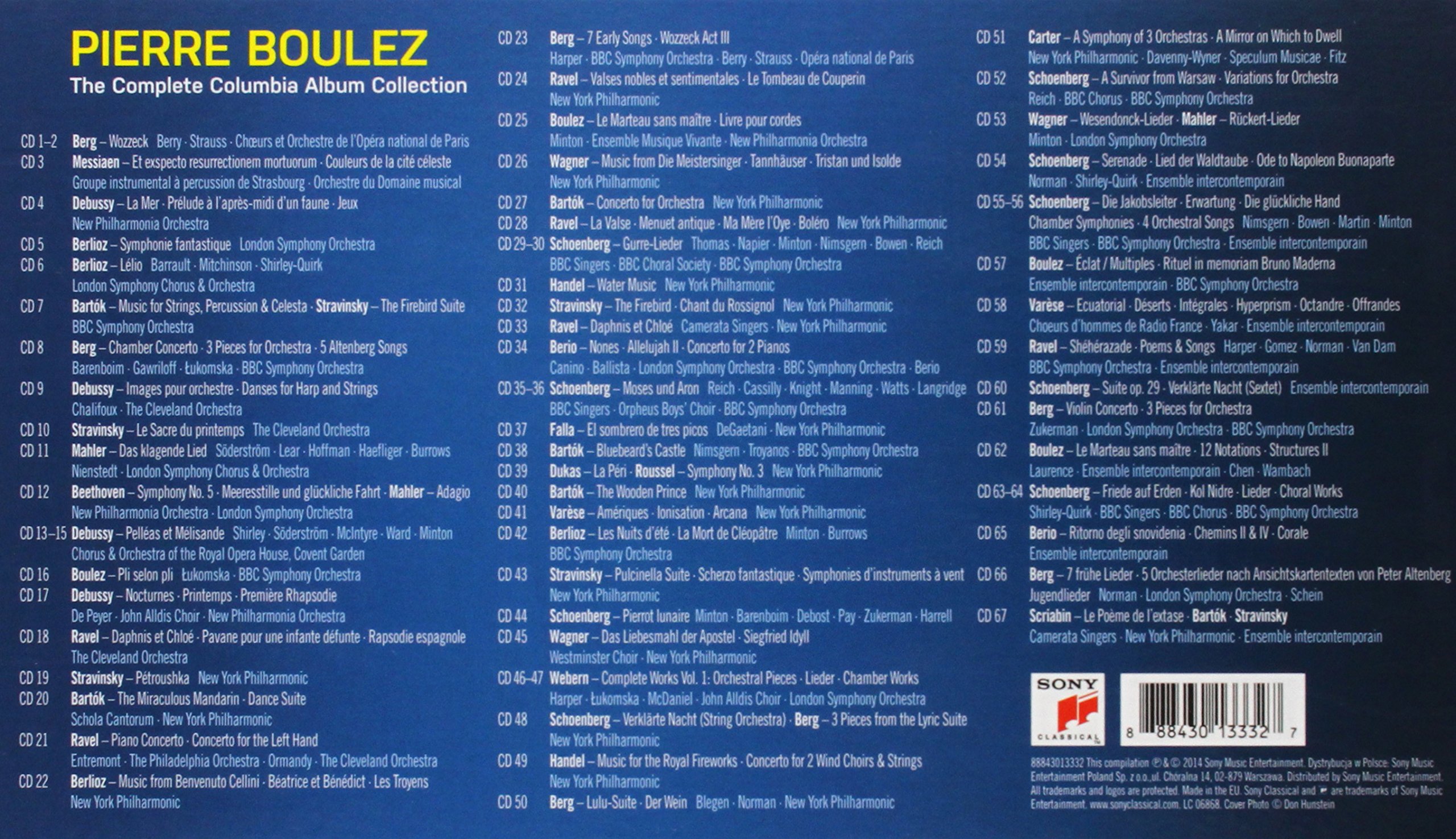 Pierre Boulez: The Complete Columbia Album Collection (Coffret