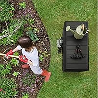 Vista 5 de Homall Caja grande de resina de 85 galones, impermeable, almacenamiento al aire libre con candado, organizador y contenedor de almacenamiento