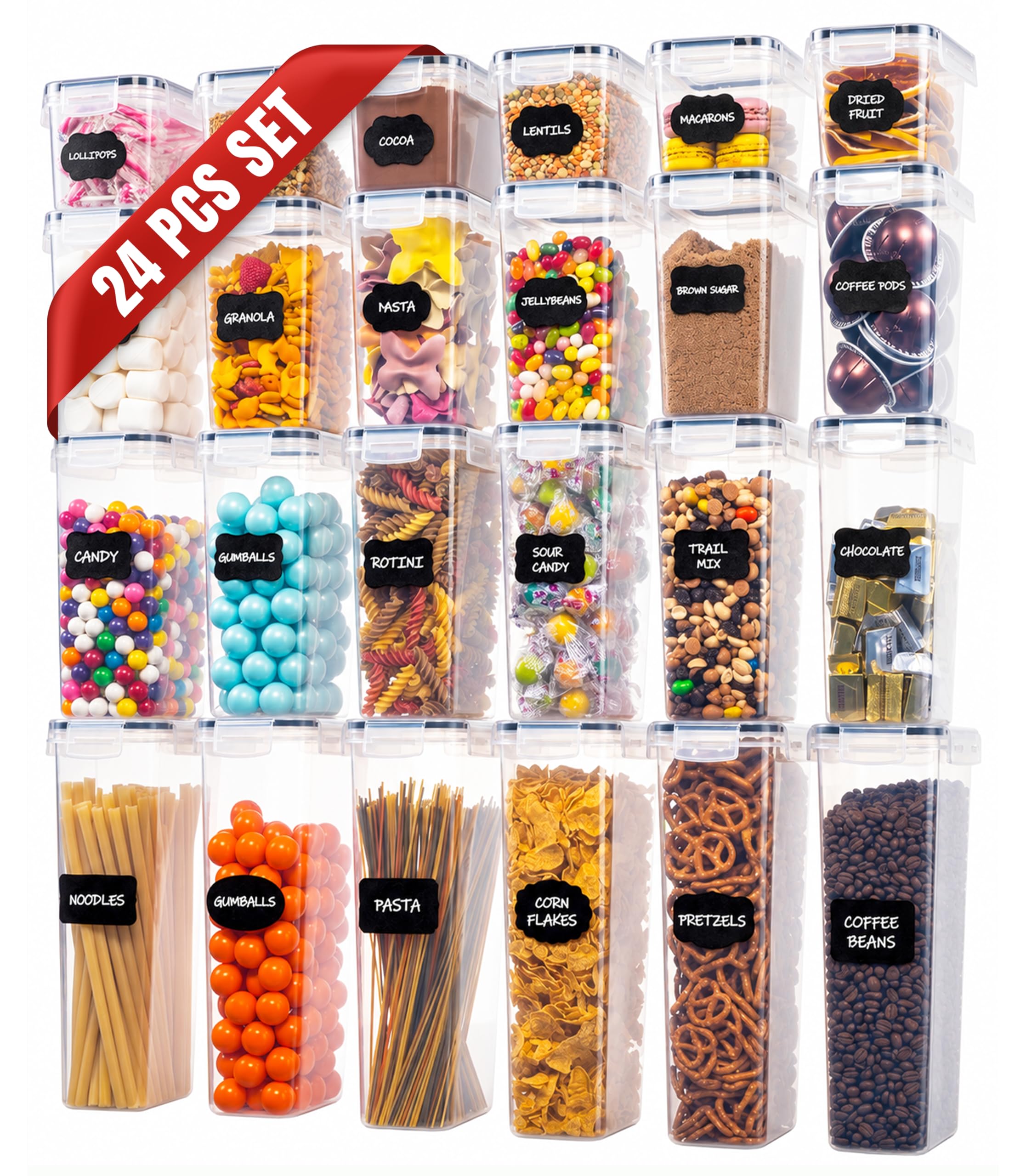 Oizeir Airtight Food Storage Containers 24-Pack
