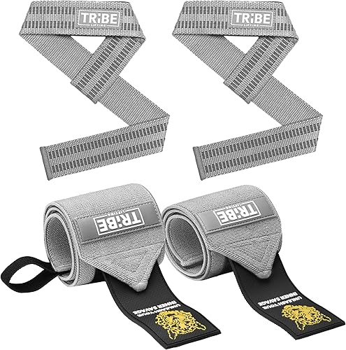 Muñequeras resistentes y correas de levantamiento  Muñequeras de 21 pulgadas para hombres de levantamiento de pesas y correas de muñeca de 24