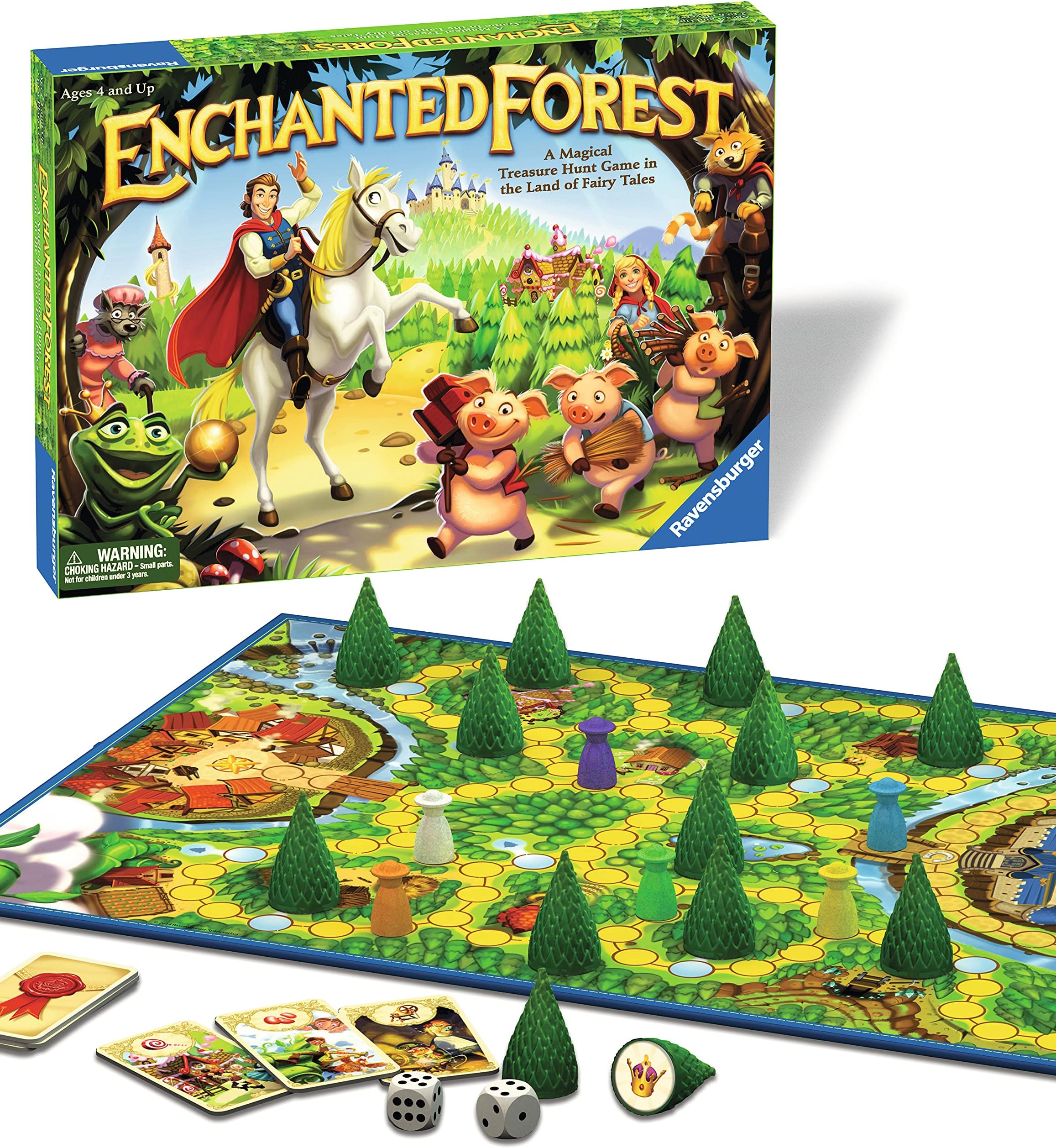 Ravensburger Enchanted Forest Board Game – Classic Family Treasure Hunt Game for Children Age 4+, 2-4 Players, Kids Game Night, Gift for Boys & Girls
