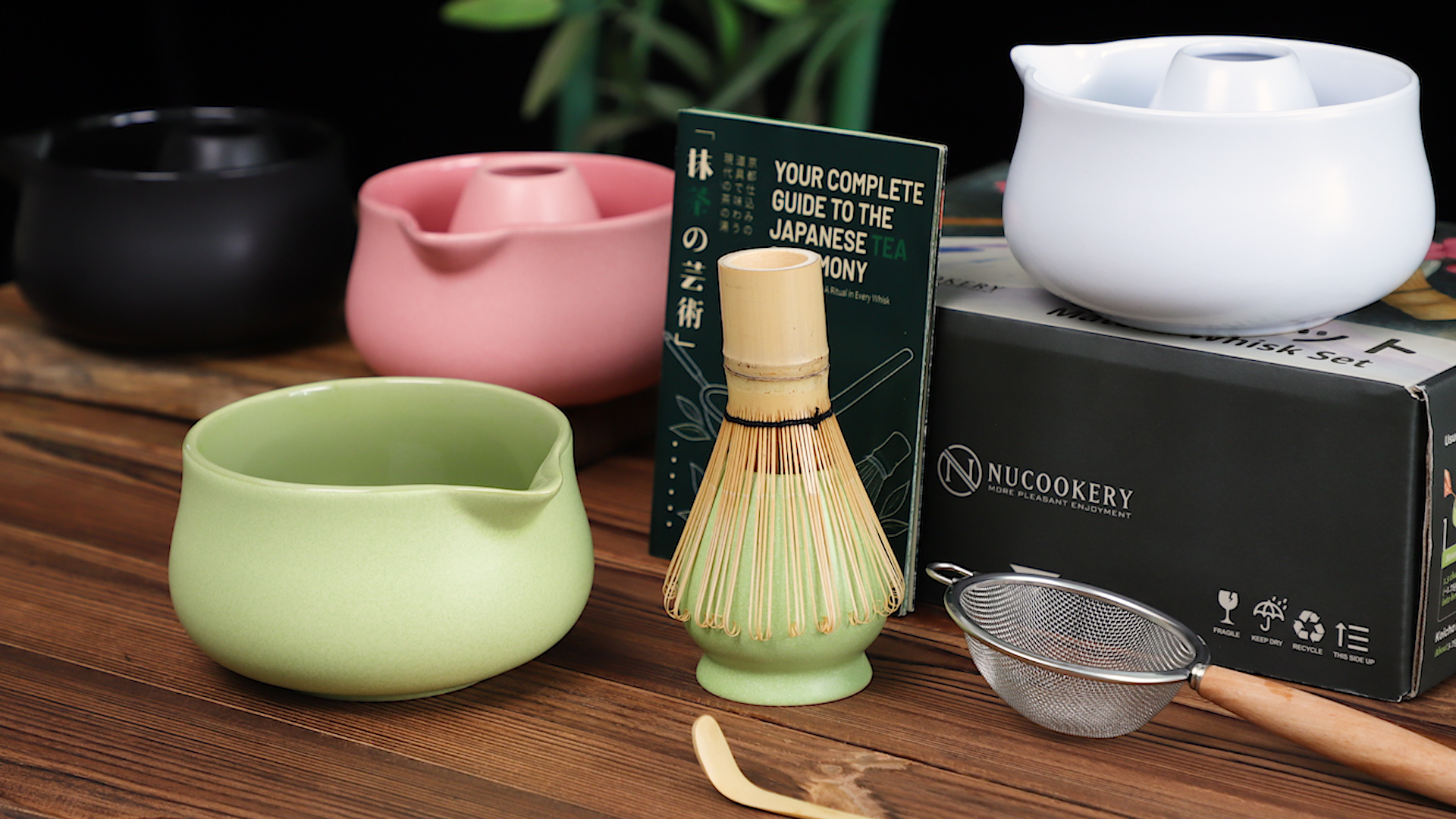 Amazon.com: Nucookery Matcha Whisk Set - 5 Pcs Matcha Set with