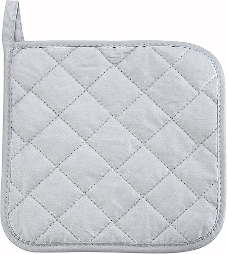 Winco Soportes para ollas de silicona, 8 pulgadas x 8 pulgadas, 12 piezas, gris