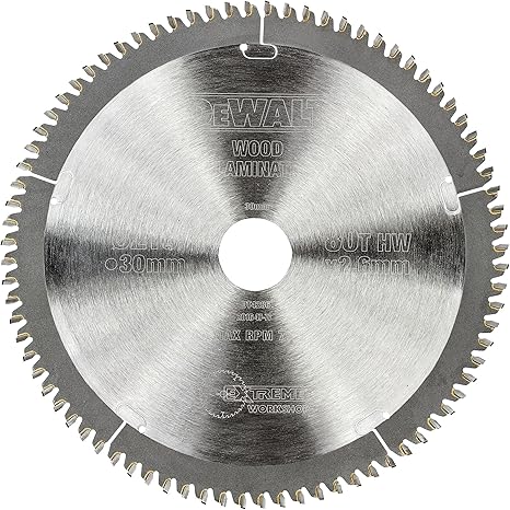 DeWalt Negative Rake Circular Saw Blade 216 X 30 X 80t, DT4286-QZ ...