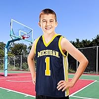 Vista 20 de Little King NCAA - Camiseta de baloncesto universitaria para niños y adolescentes