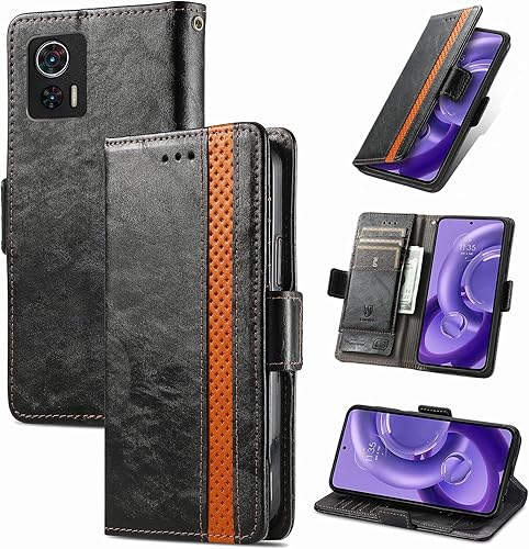 Miniatura 14 de Funda para Honor X7, Funda para Honor Play 30+ Plus Funda de piel sintética con ranuras para tarjetas Funda con soporte abatible Rojo