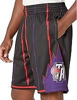 Vista 3 de Mitchell & Ness NBA Reload Swingman Shorts Raptors 1998 Negro XL, Negro/Violeta