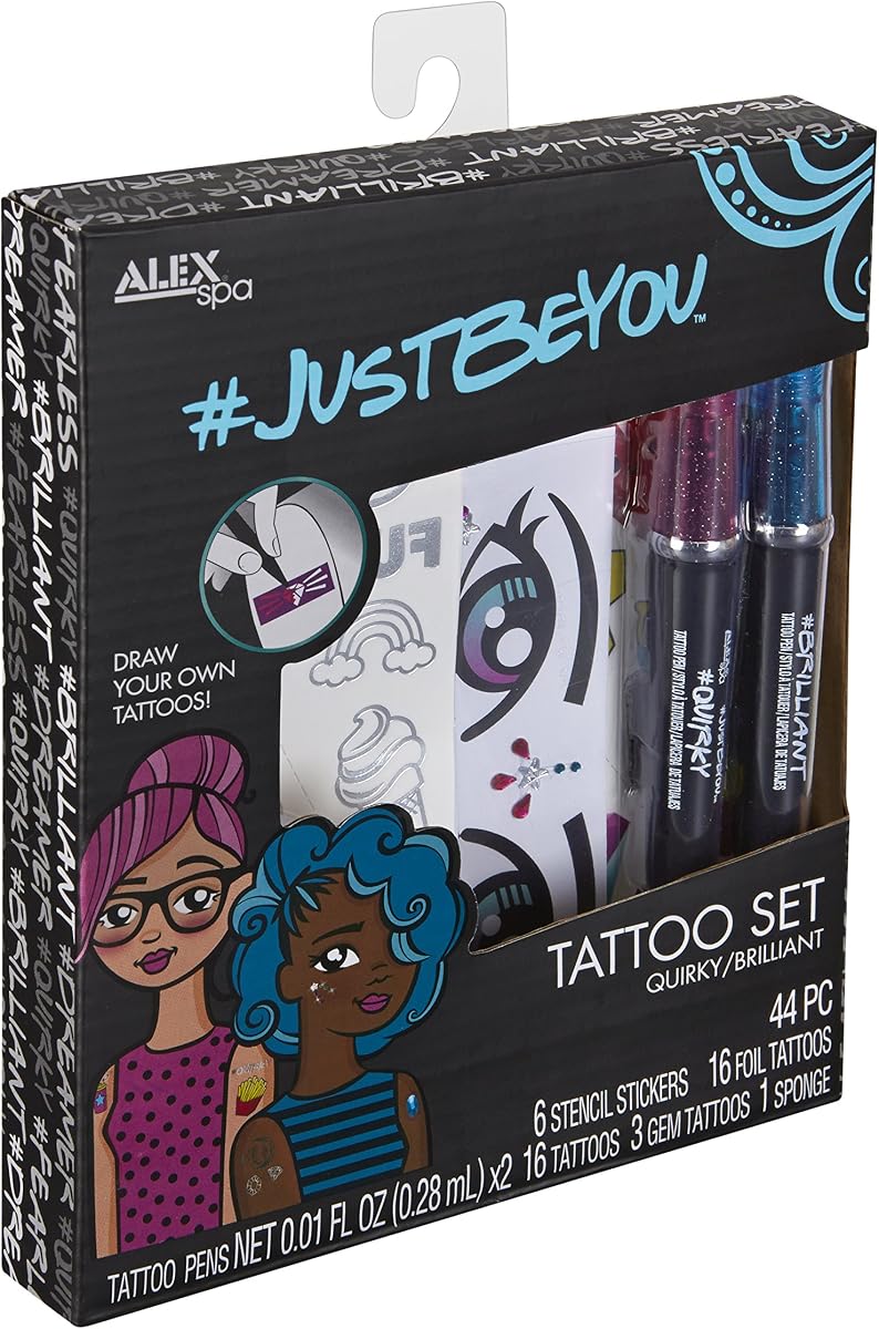 Alex Spa Just be You Tattoo Set Quirky Brilliant Girls Fashion Activity