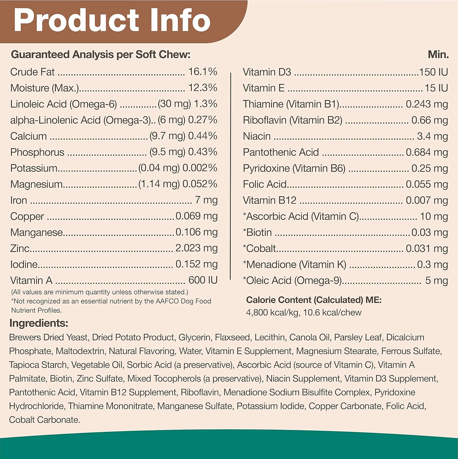 NaturVet VitaPet Puppy Daily Vitamins for Dogs Plus Breath Aid Specifically Formulated to