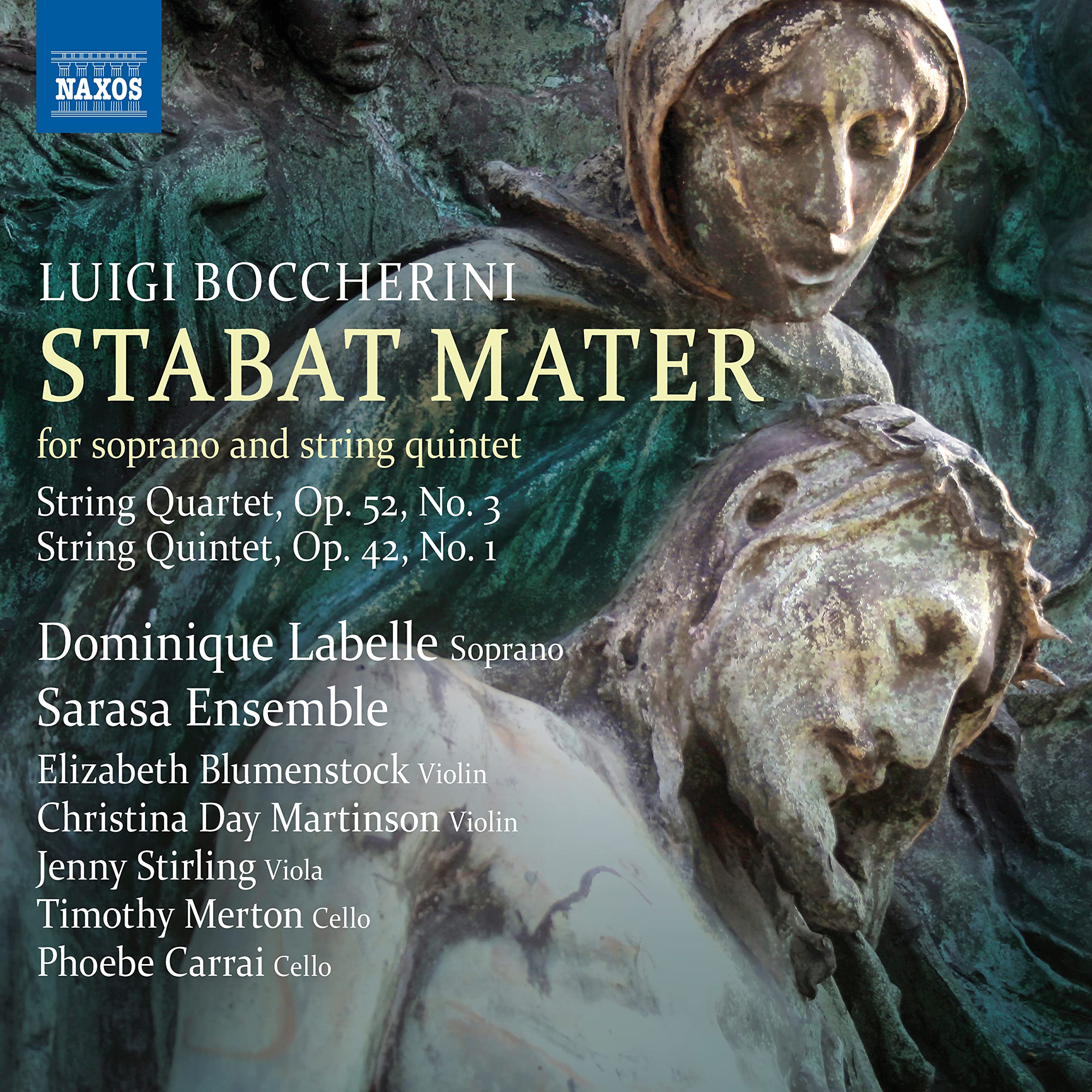 Luigi Boccherini: Stabat Mater, String Quartet Op. 52 No.3, String Quintet Op. 42, No. 1