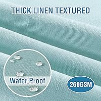Vista 2 de H.VERSAILTEX Juego de 12 servilletas de tela (18 x 18 pulgadas), servilletas texturizadas de lino, impermeables, extra suaves, gruesas, duraderas