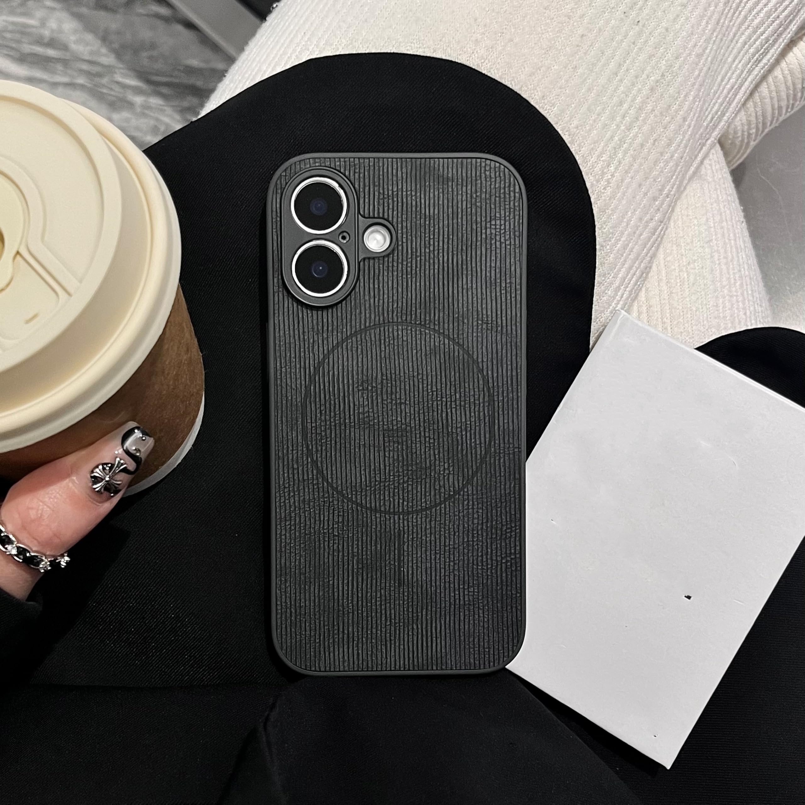 Coque magnétique antichoc pour iPhone 16 Pro Max compatible induction - 5