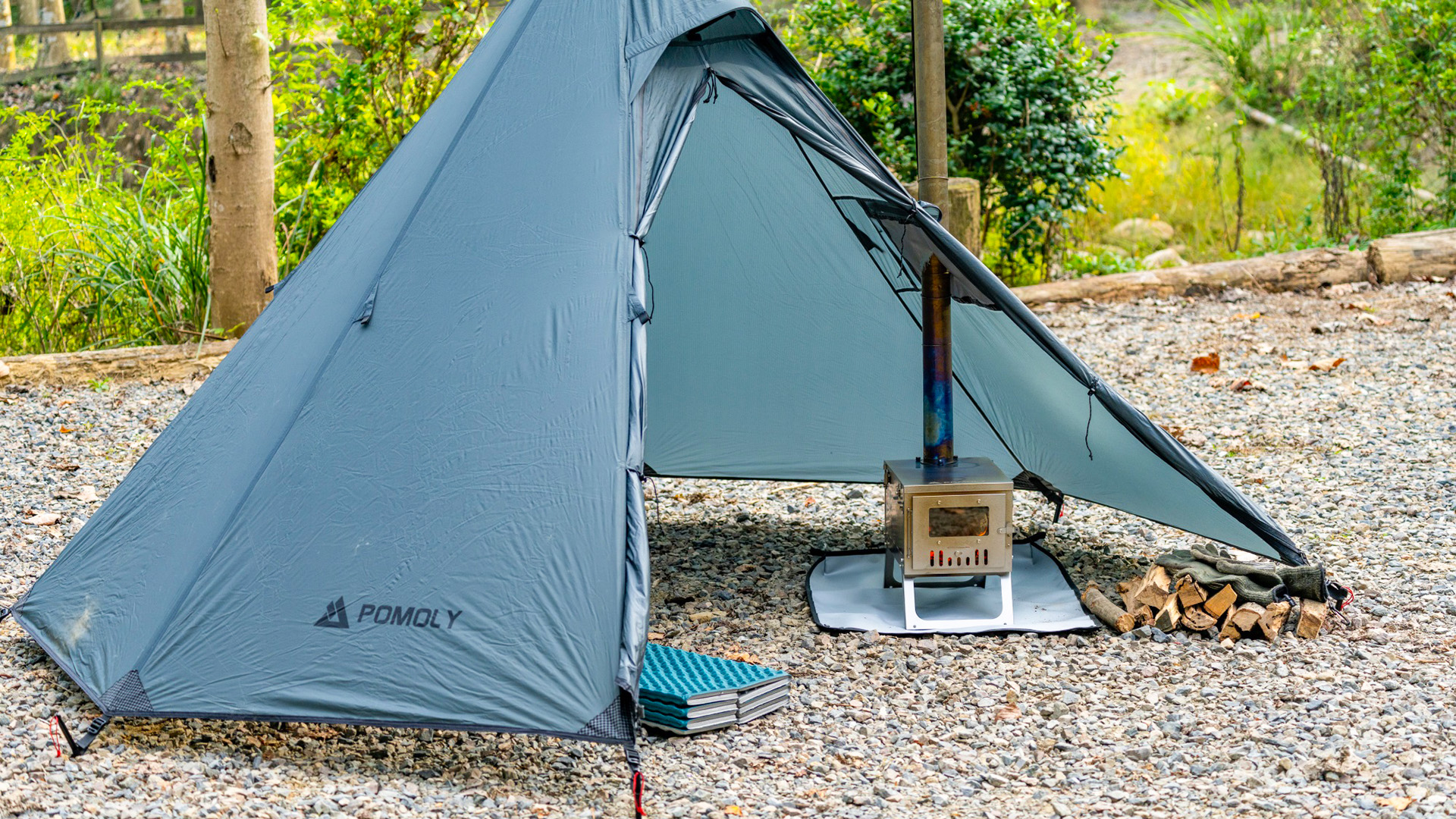 Amazon.com: POMOLY Camping Wood Stove Hot Tent Stove, Ti 0.6