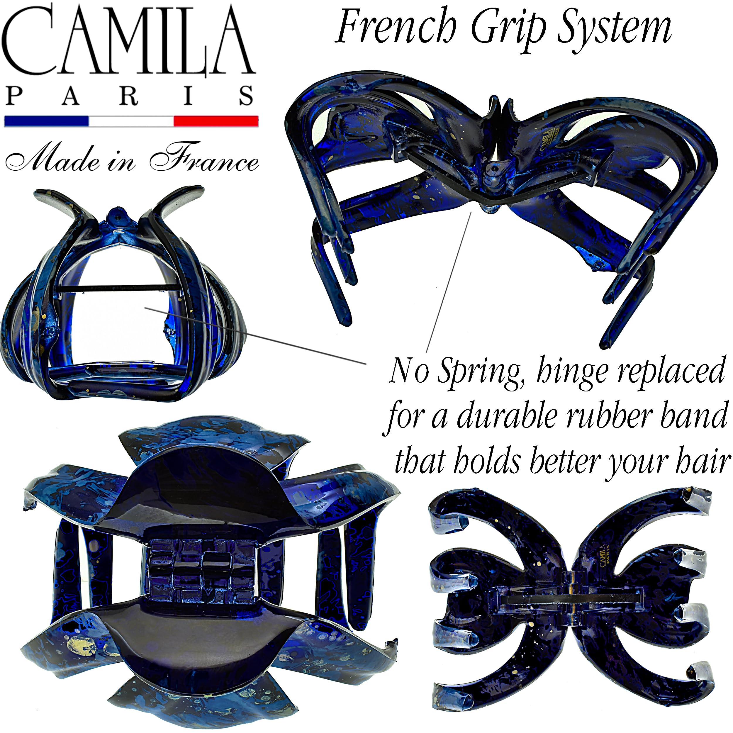 Camila Paris CP3862 - Molletta per capelli a forma di polipo, 7,6 cm, media, per capelli spessi