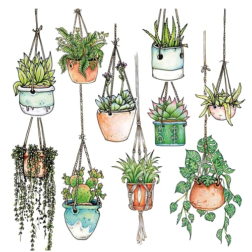 Stickers4 Hanging Plant Laptop Stickers for Women