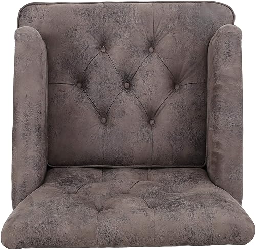 Miniatura 9 de Medford Fabric Club - Silla con acentos de cabezas de botón