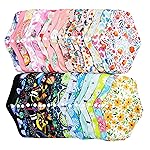 Asenappy Random Prints Meduim Size Regular Cloth Menstrual Pads Reusable Sanitary Pads (M-5 PCS-Random Prints)