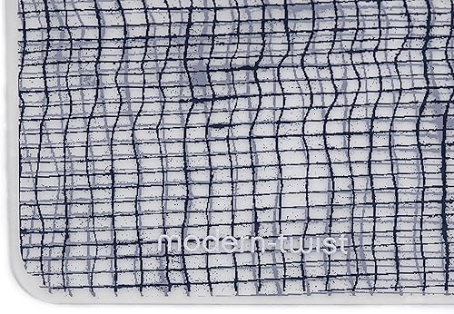 Miniatura 4 de modern-twist Camino de mesa 100% silicona de grado alimenticio, decoración del hogar de mesa, impermeable y reutilizable, lino - mezclilla