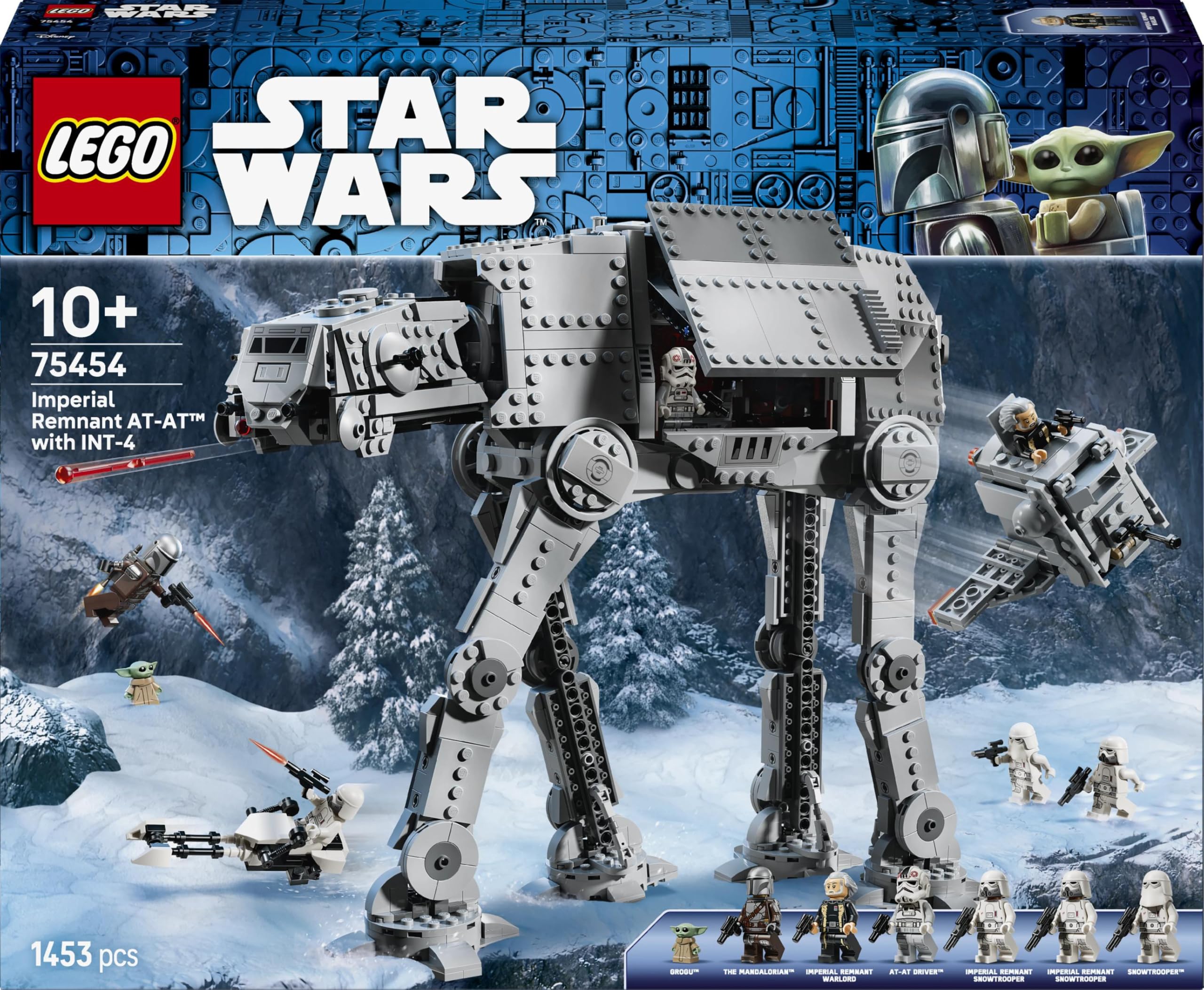 LEGO Star Wars 75454 AT-AT des Restimperiums mit INT-4 Spielzeug - The Mandalorian and Grogu Figuren mit Shuttle, Speeder Bike, 6 Minifiguren & 1 Figur - Geschenk für Jungen & Fans ab 10 Jahren