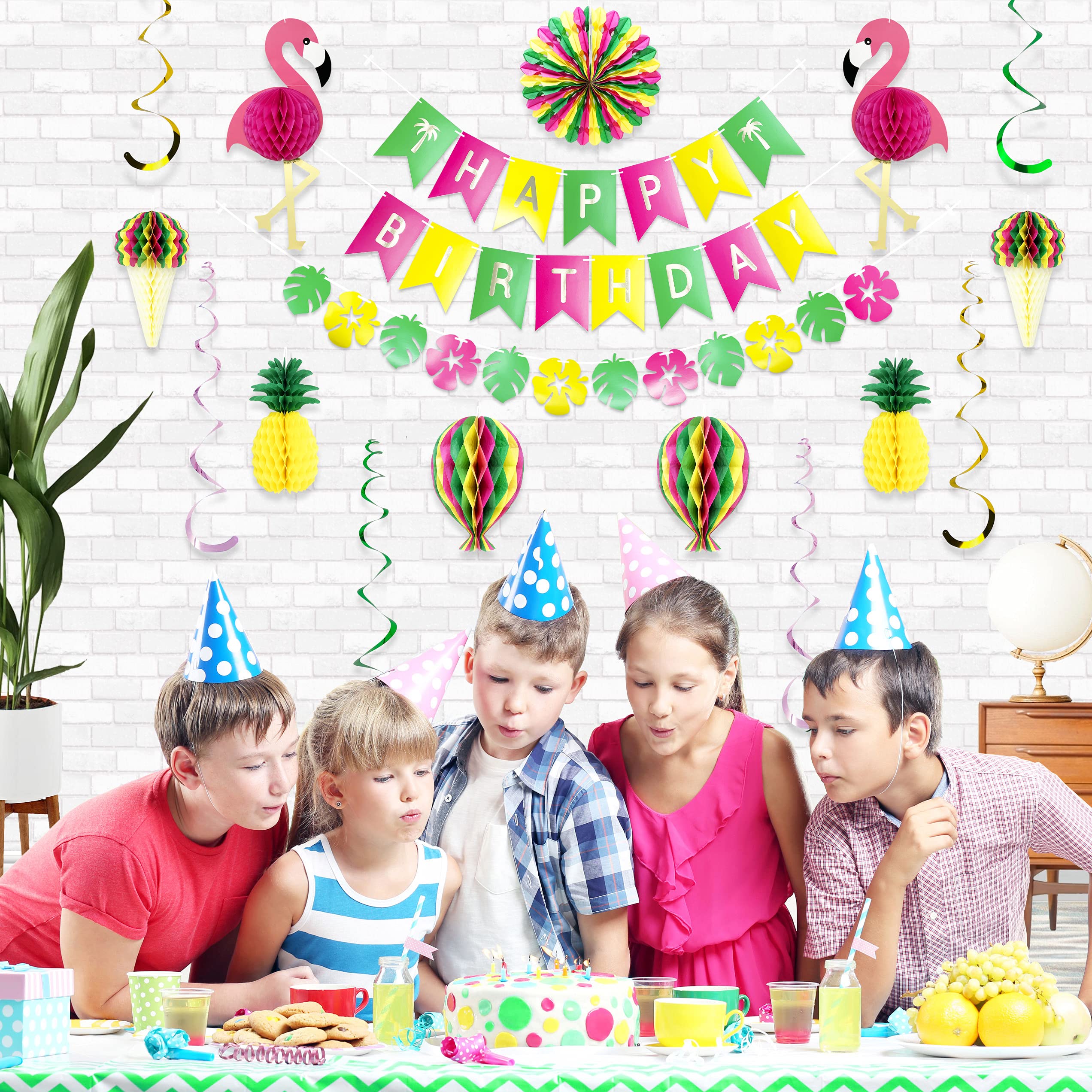 Premium Reusable Hawaiian Party Decorations Tropical Party