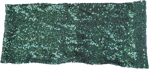 Miniatura 3 de Fajas para sillas de lentejuelas de alta elasticidad con brillantes y suaves, material de lentejuelas brillantes, lazos para sillas de fiestas y