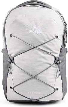 The North Face Womens Jester Commuter Laptop Backpack, TNF White Metallic Melange/Mid Grey, One Size