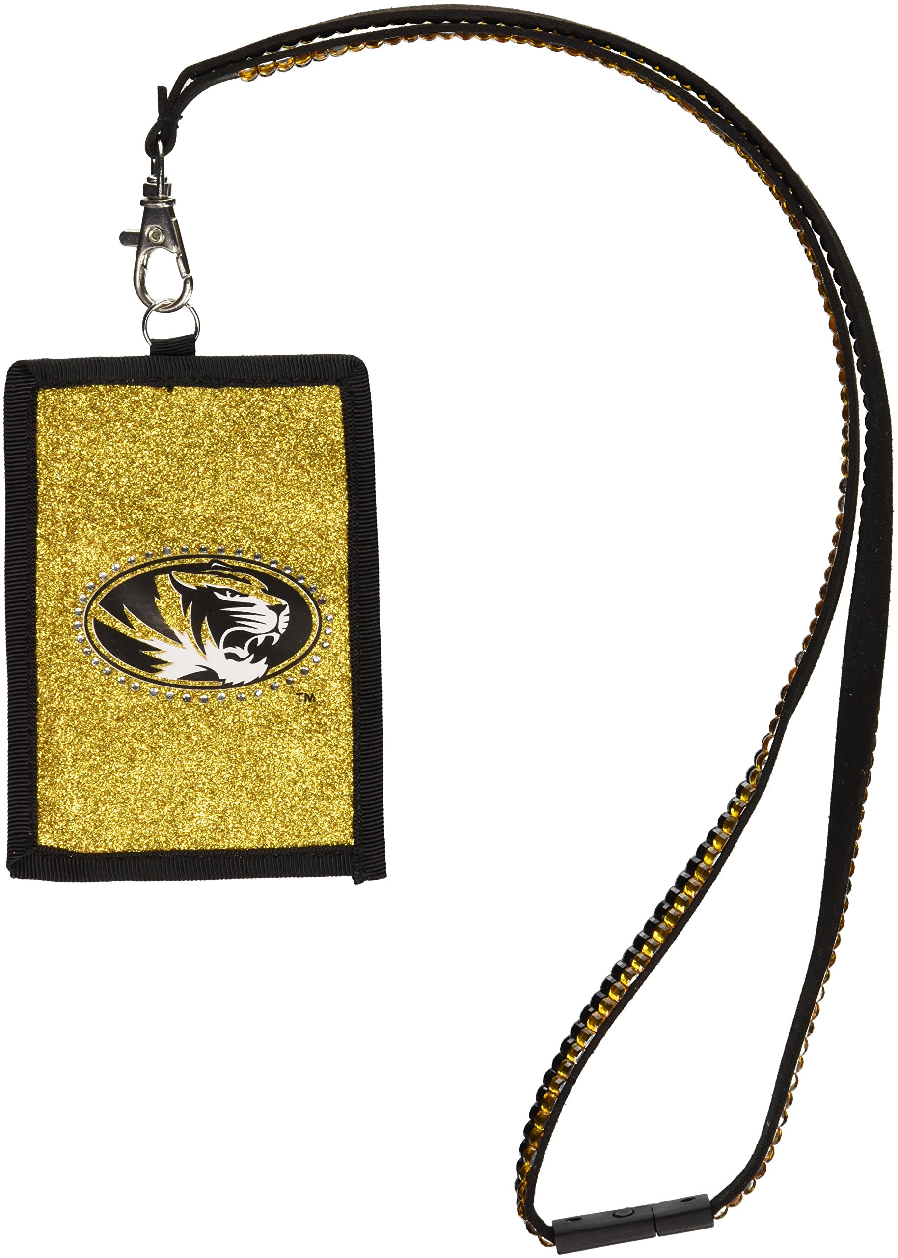 NCAA Missouri Tigers Beaded Lanyard with Nylon Wallet