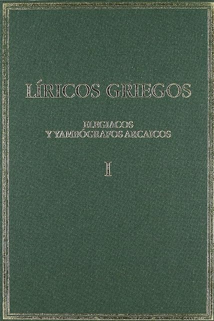 Portada de Liricos Griegos