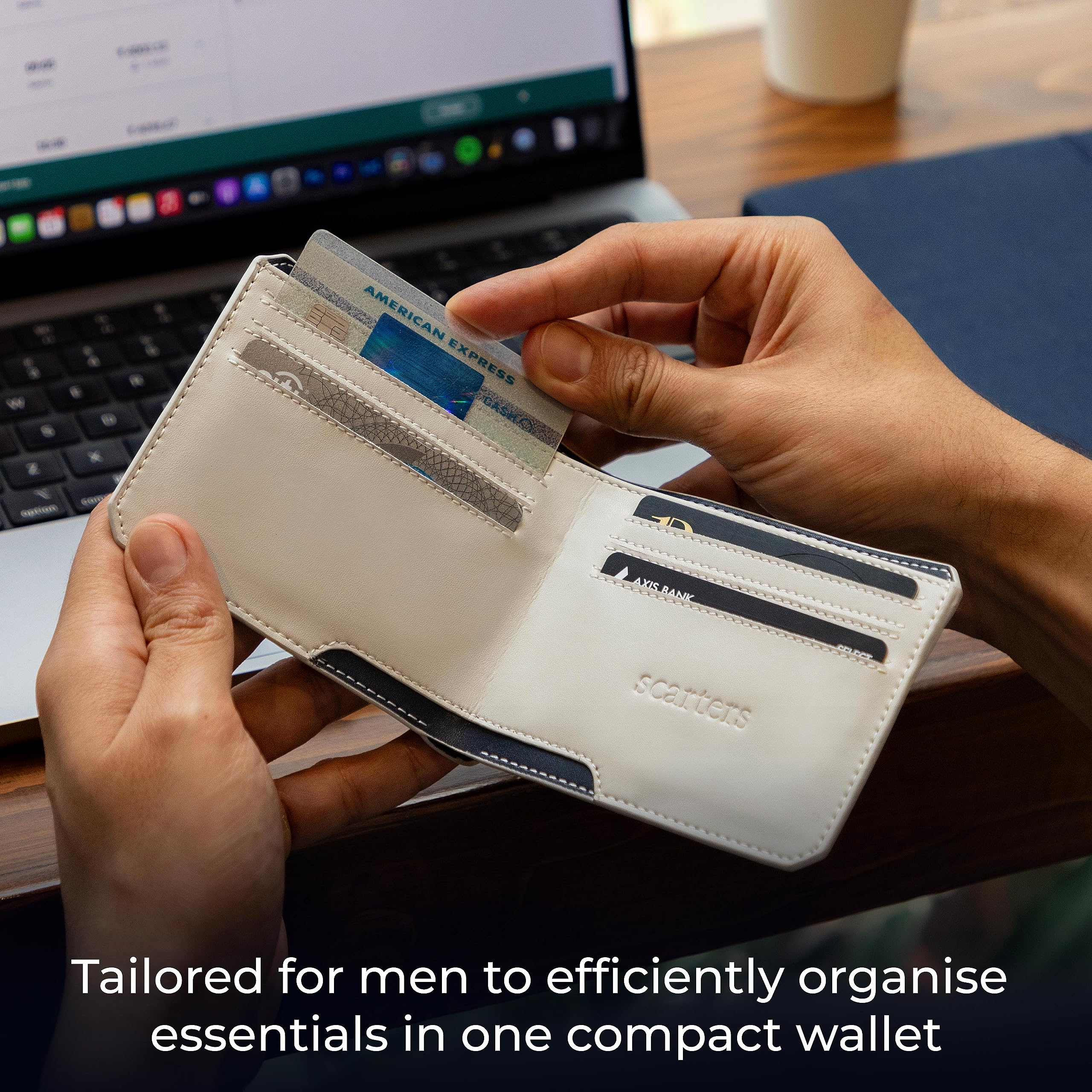 Scarters Abundance Card Wallet - RFID Protected Slim Microfibre Wallet With 5 Card Slots