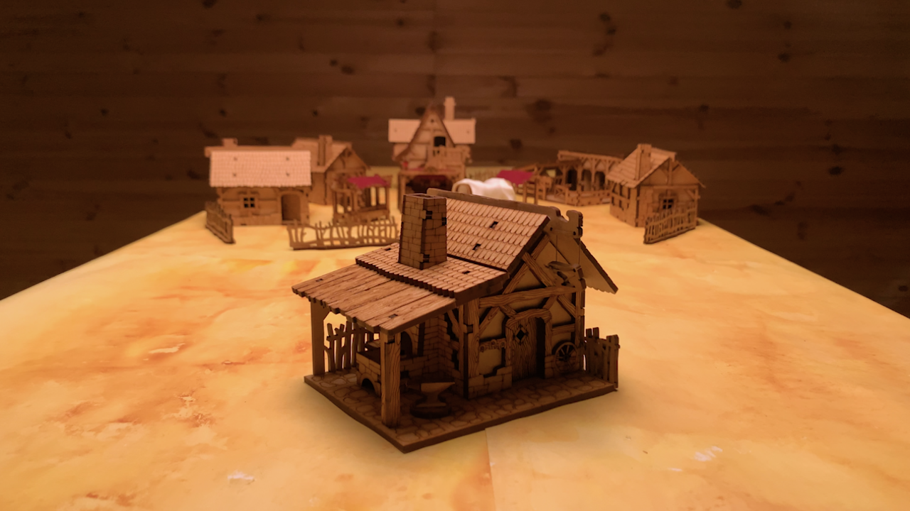 TowerRex D&D Smithy Terrain Set - Modular Tabletop Scenery For Dungeons & Dragons, Warhammer, RPGs - View #2