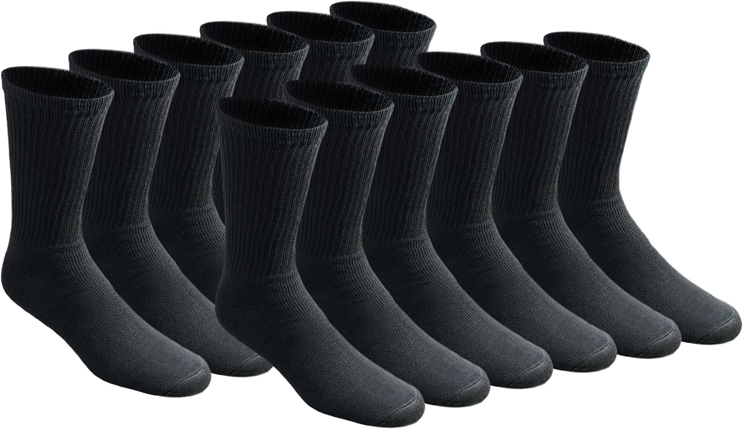 Dickies Men's 6-Pack Cushion Crew Socks