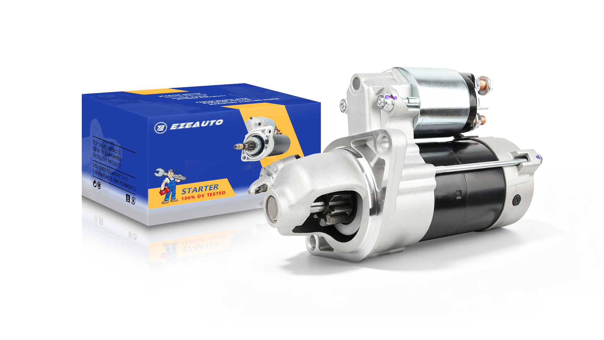 Image of Ezexpreze 18413 New Starter Motor for Kubota ZD326 ZD331 ZD25 ZD28 D1105 Zero Turn Mower 25HP Diesel Engine OE# 1G069-63010 1G069-63011 1G069-63012 77700-02596 428000-1160 SND0476