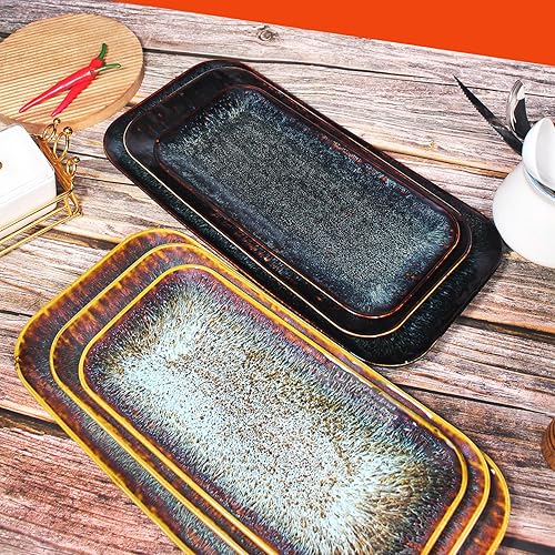 Miniatura 6 de Juego de 2 platos llanos de porcelana, plato principal para carne, pan, risotto, pasta, ensalada, apto para microondas, horno y lavavajillas,