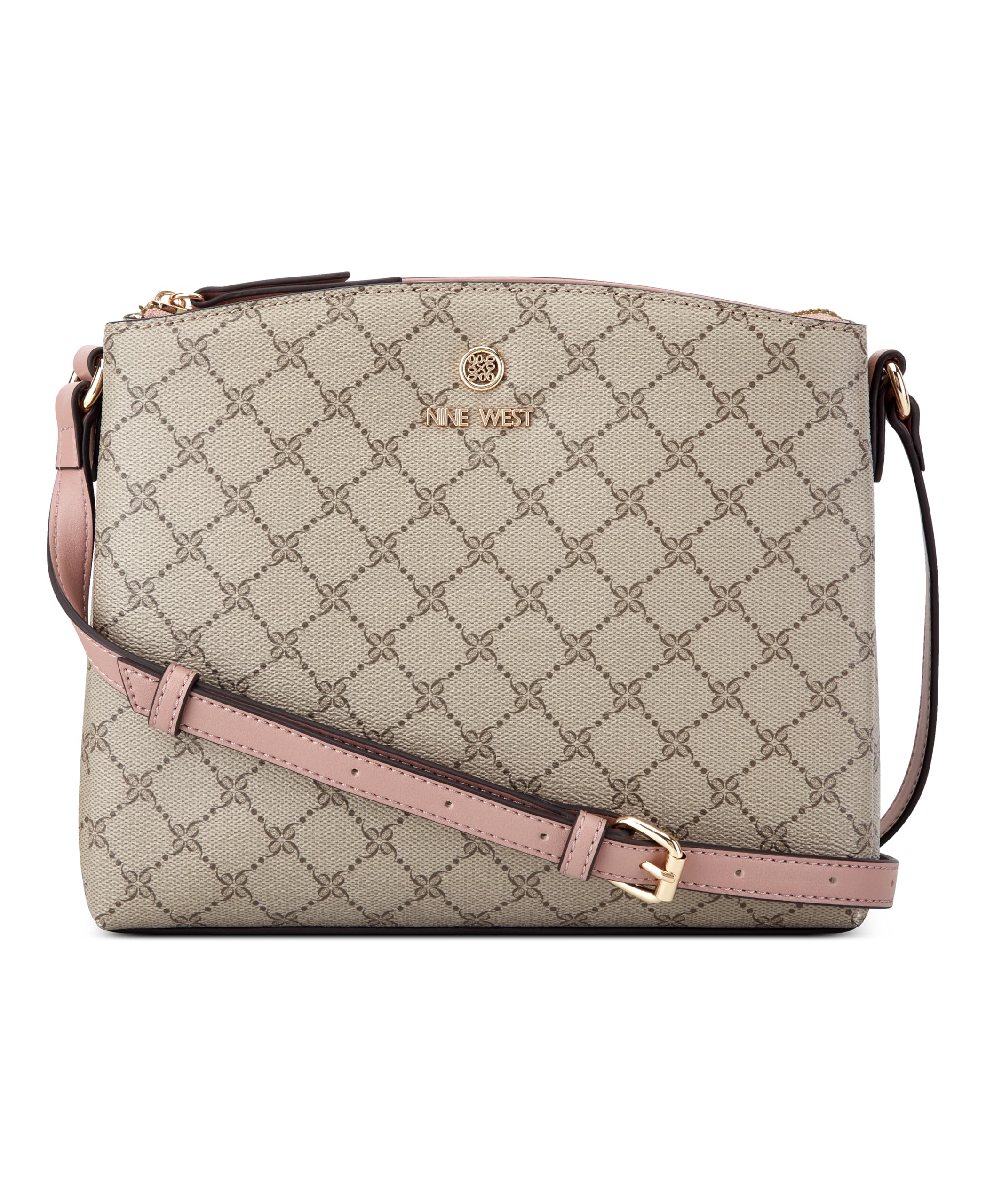 Sac Nine West Beige Logo Dusk au format rectangulaire compact - 5