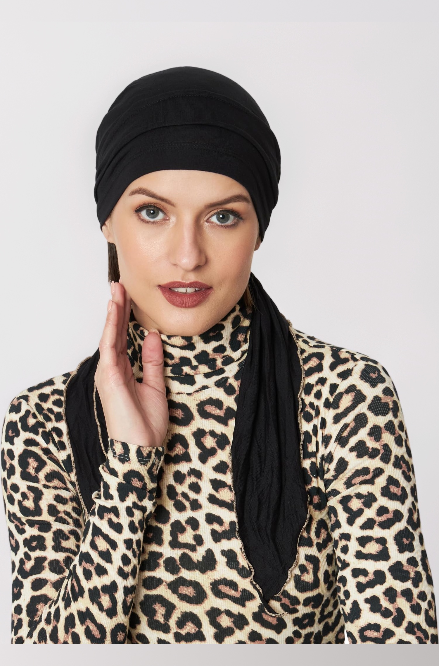 Women Bamboo Pre Tie Scarf (HS107 Multicolor)