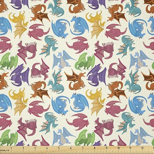 Vista 43 de Ambesonne Tela oriental por The Yard, patrón de Oriente Medio Feliz Año Nuevo en letras hebreas Manzana Granada, tela de microfibra para artes