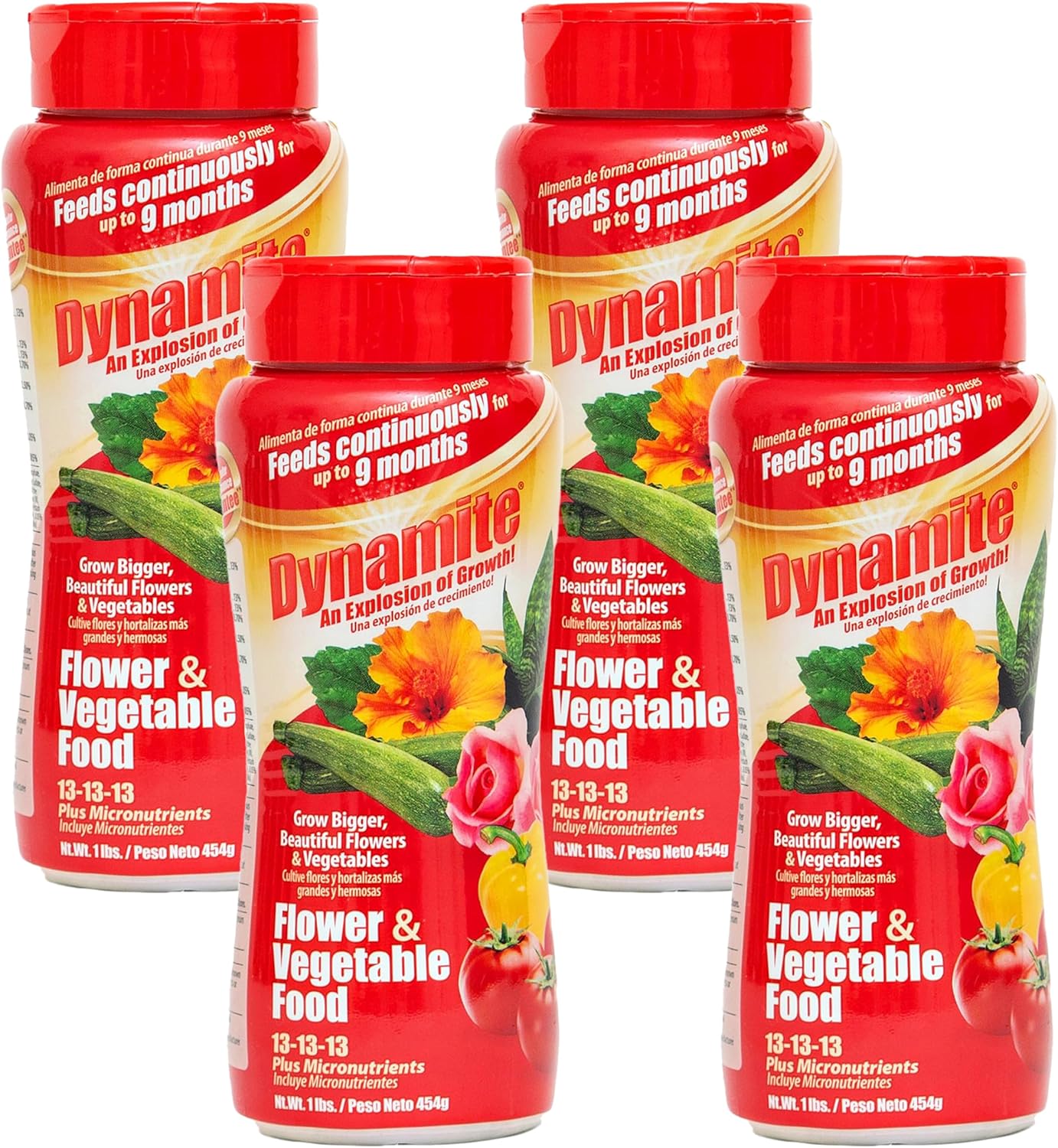 Dynamite Complete Plant Food Flower & Vegetable1 lb (Pack of 4)